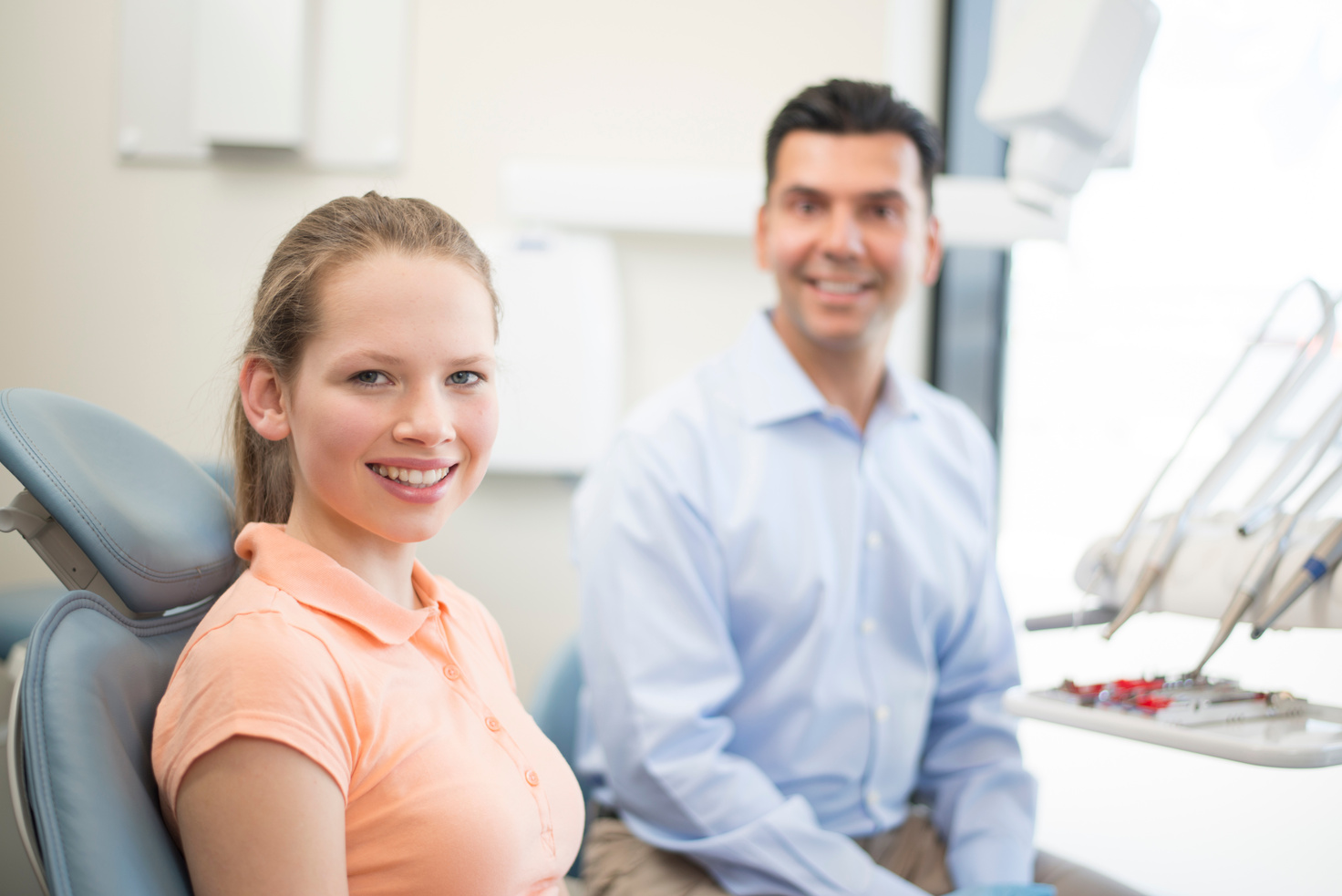 Young Female Teenager at the Dentist